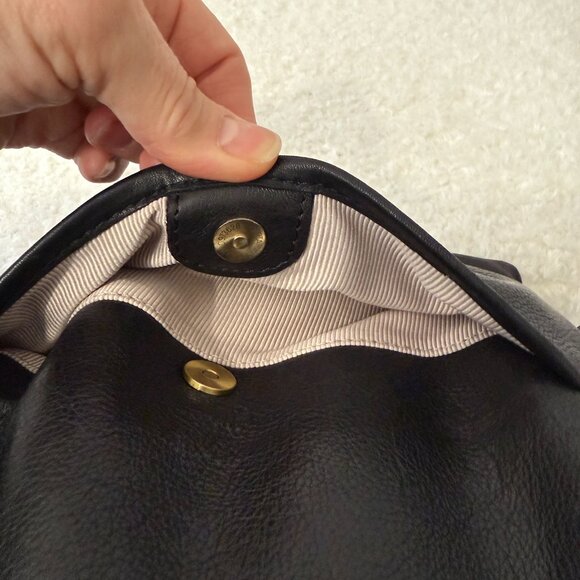 Margot New York Leather "Camille" Backpack BLACK - Picture 12 of 16